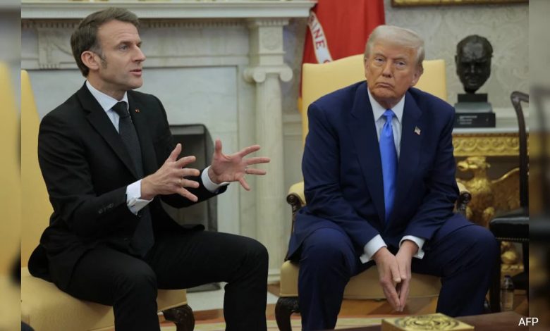 Tonton: Macron menyela Trump setelah berkomentar atas Ukraina Bantuan